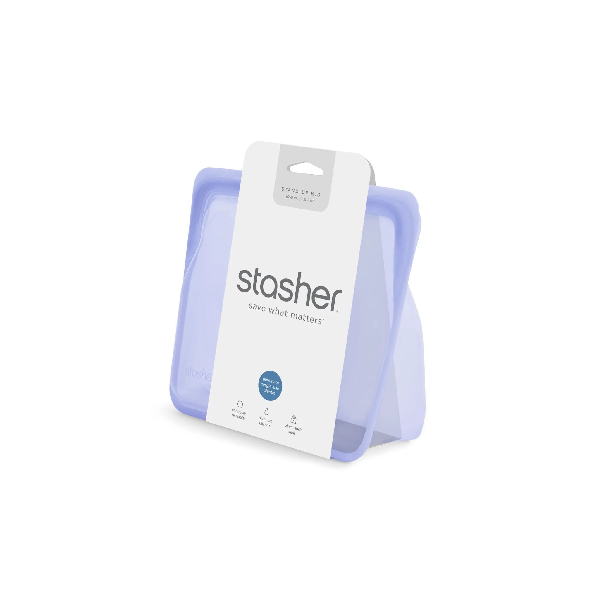 Bolsa Silicona Reutilizable Stand Up Mid 1,66 lts