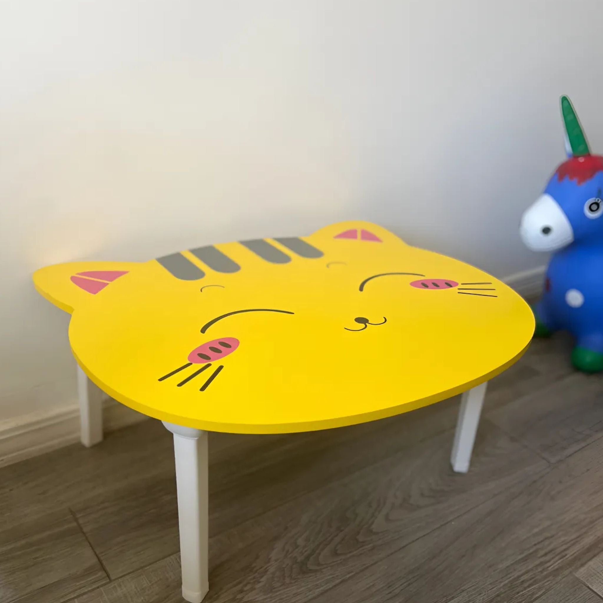 Mesa Plegable de Actividades y Juegos Bebés Gato Amarillo