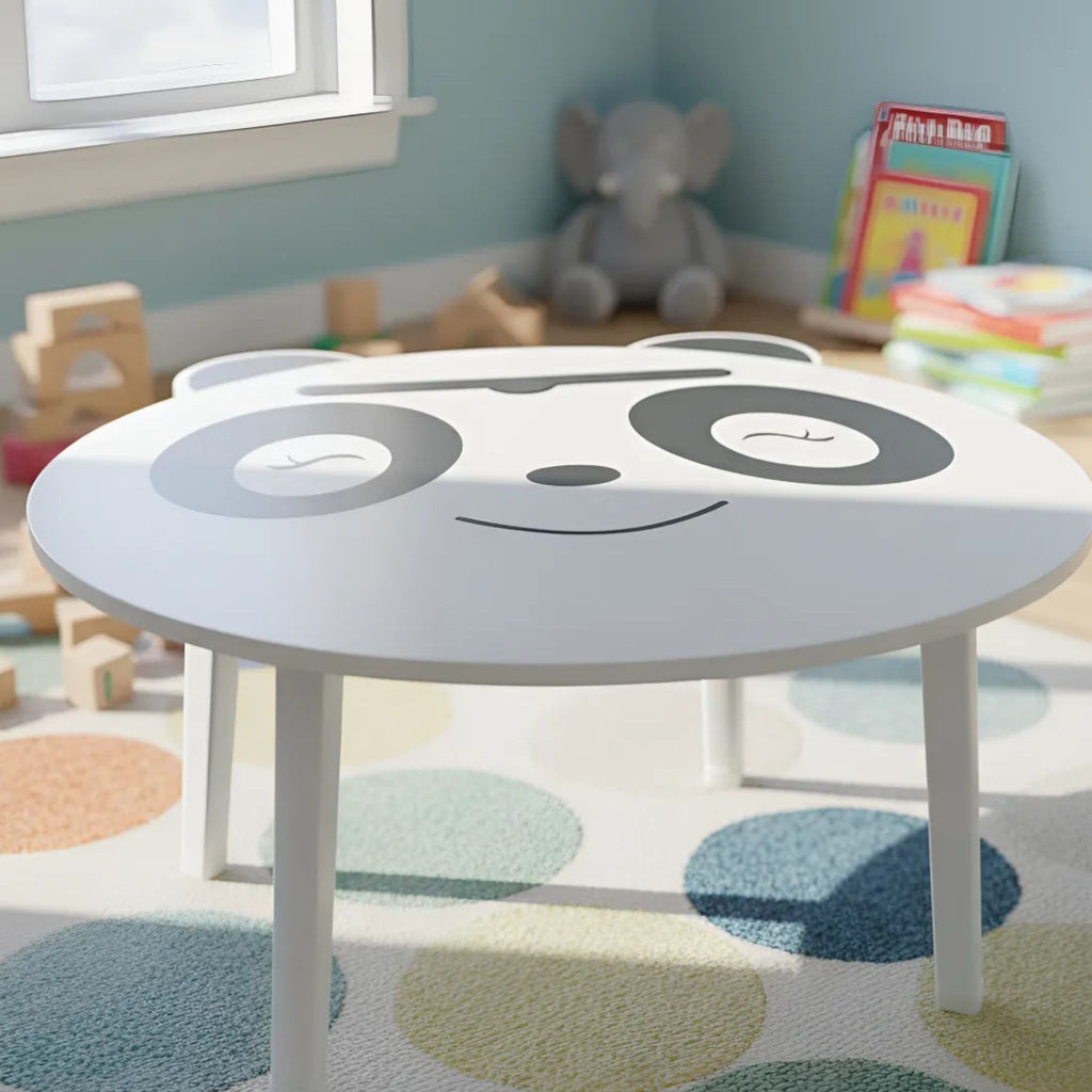 Mesa Plegable de Actividades y Juegos Bebés Oso Panda