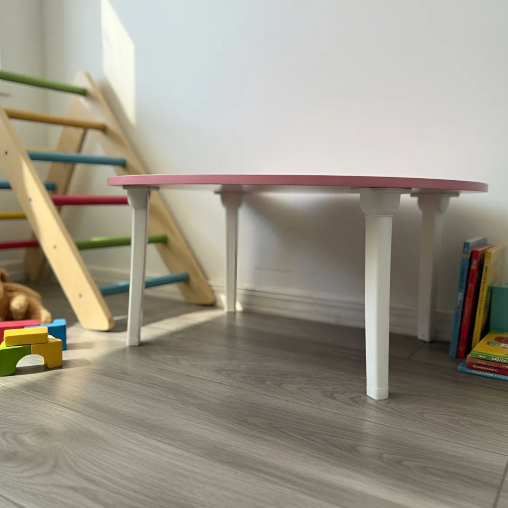 Mesa Plegable de Actividades y Juegos Bebés Gato Rosa