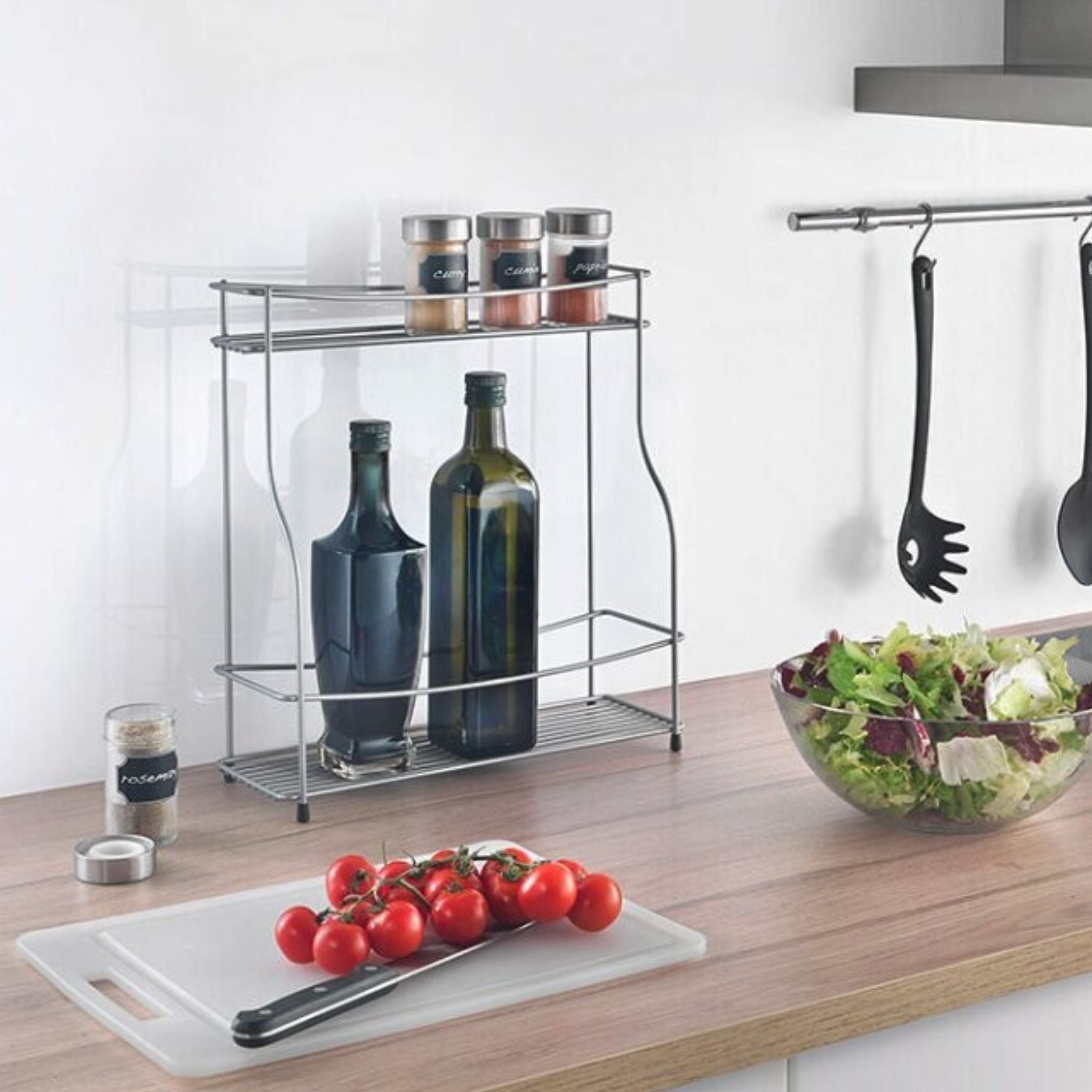 Estante 2 niveles Aceites y Condimentos Balsámico Metaltex