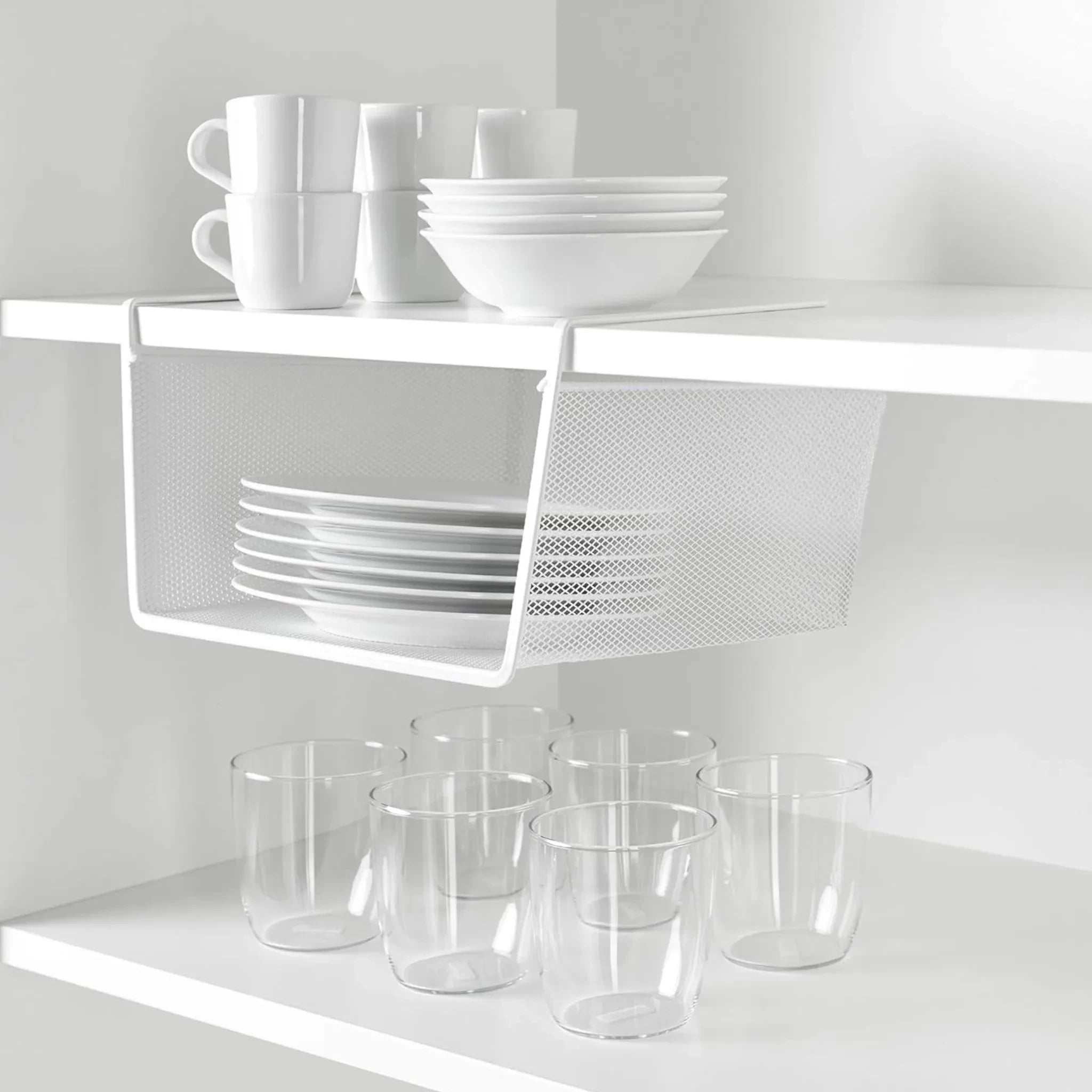 Cesto Organizador Colgante para Repisa