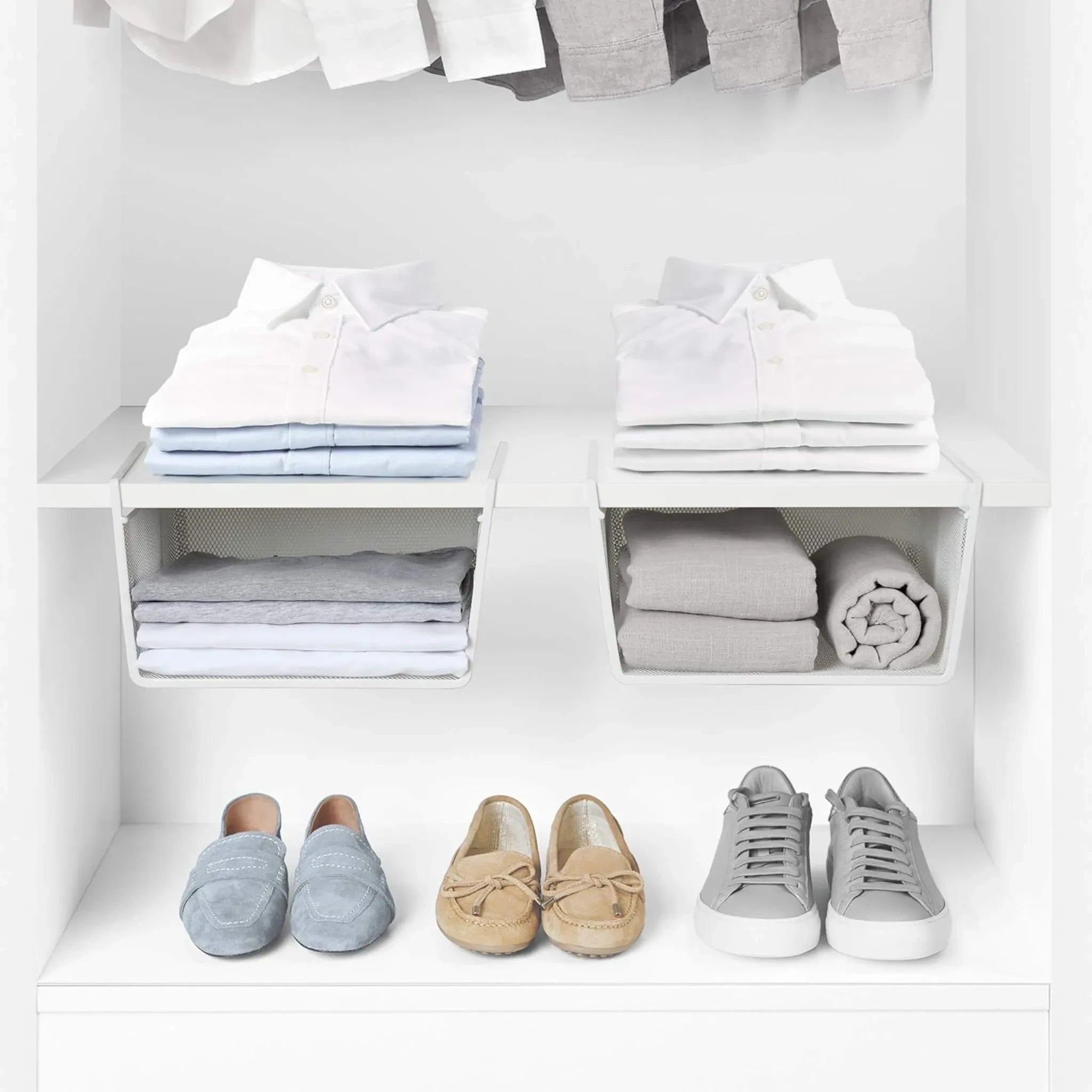 Cesto Organizador Colgante para Repisa