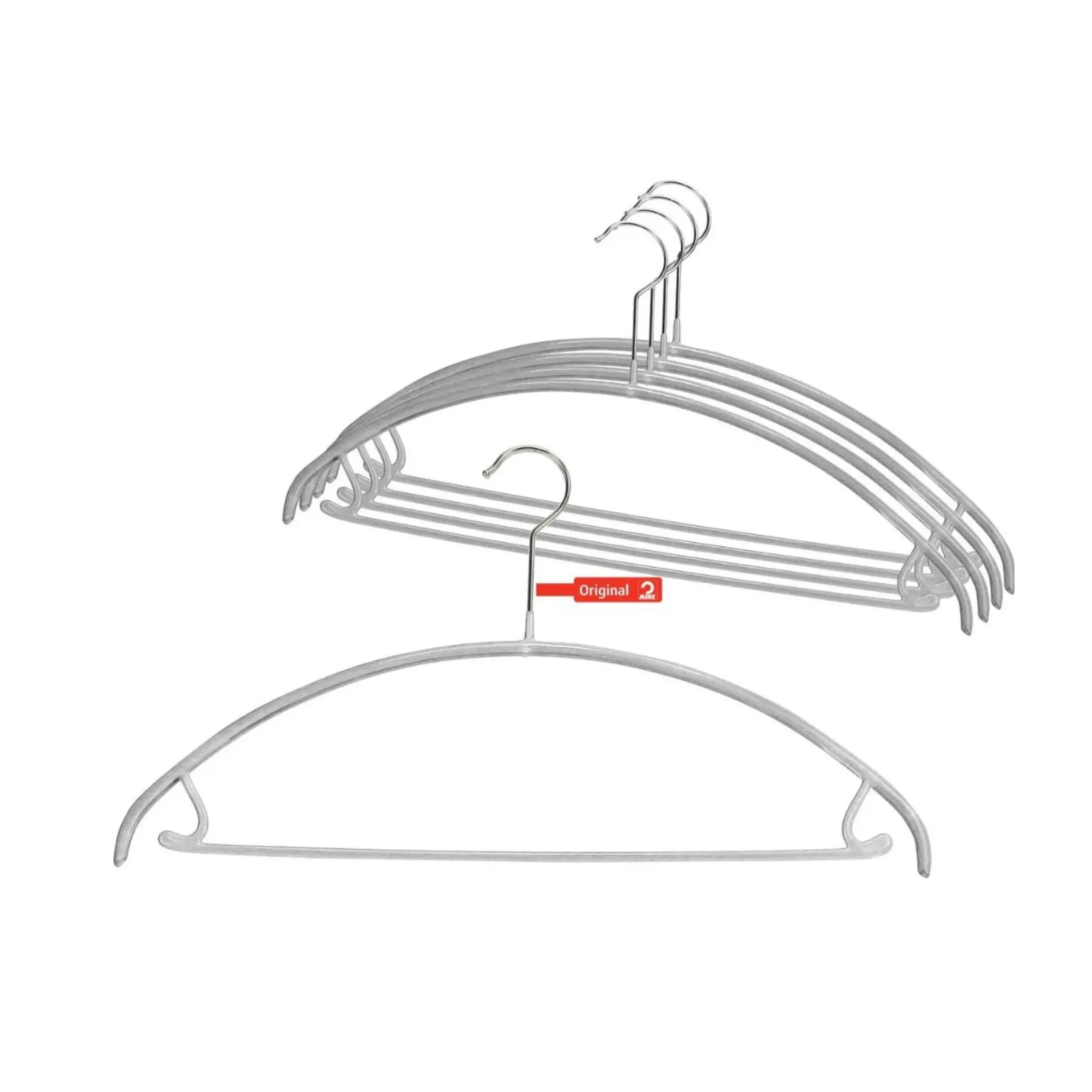 Set de 5 Colgadores Para Ropa Con Barra, 36 cm en forma de U