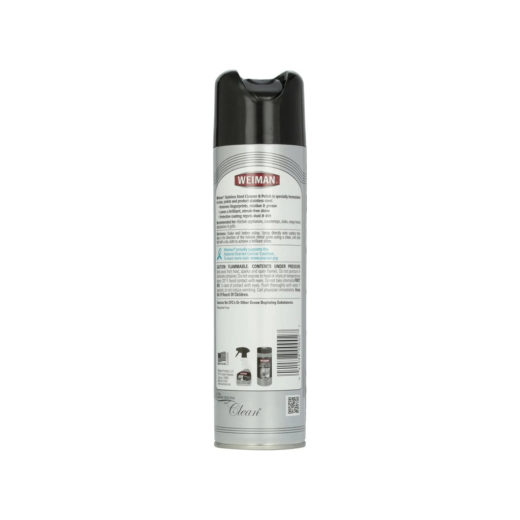 Limpiador y Aerosol de Pulido de Acero Inoxidable 340g