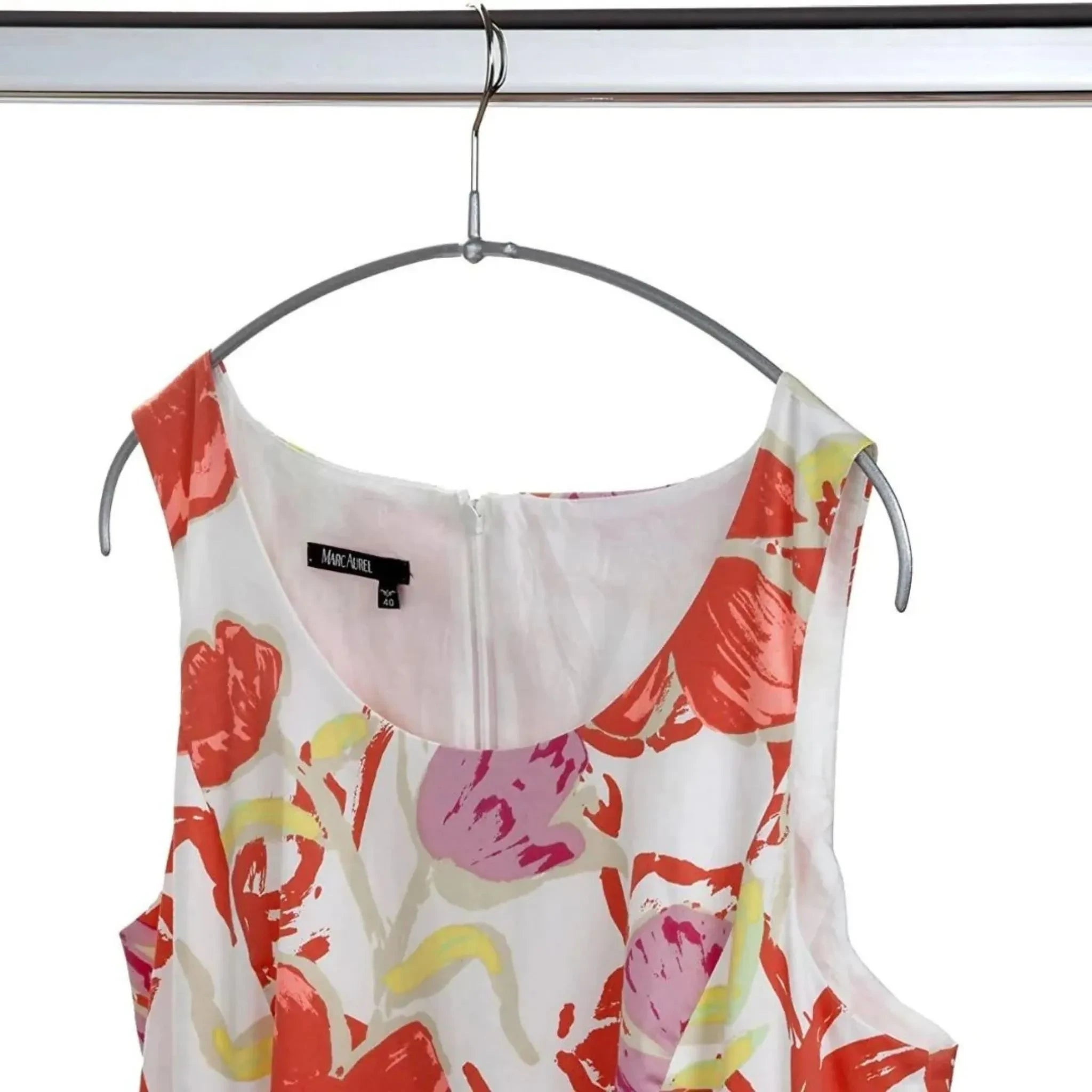 Set 10 Colgadores de Ropa Economic 36 cm, Silver.